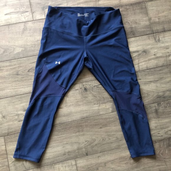 2/$60 Women's Project Rock HeatGear® Armour Ankle Crop XL Navy - Picture 4 of 7